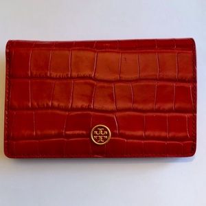 Parker Embossed Med Slim Wallet, “Kir Royale”/Gold